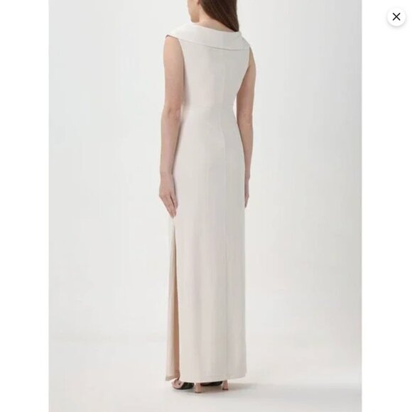 NWT Ralph Lauren JERSEY OFF THE SHOULDER DRESS - mascarpone cream IVORY - Picture 16 of 16
